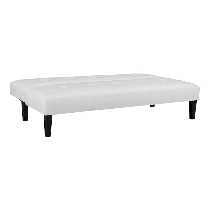 Futon Sofa with Armrest, Cupholders & Button Tufted Design