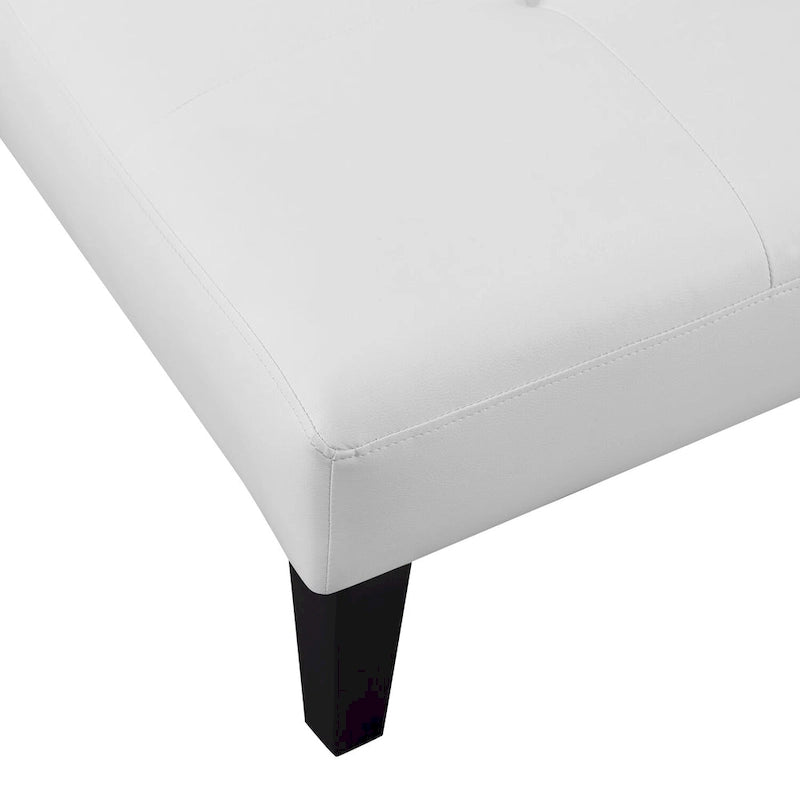 Futon Sofa with Armrest, Cupholders & Button Tufted Design
