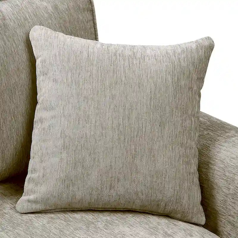 Traditional Chenille Loveseat with Multiple Cushions