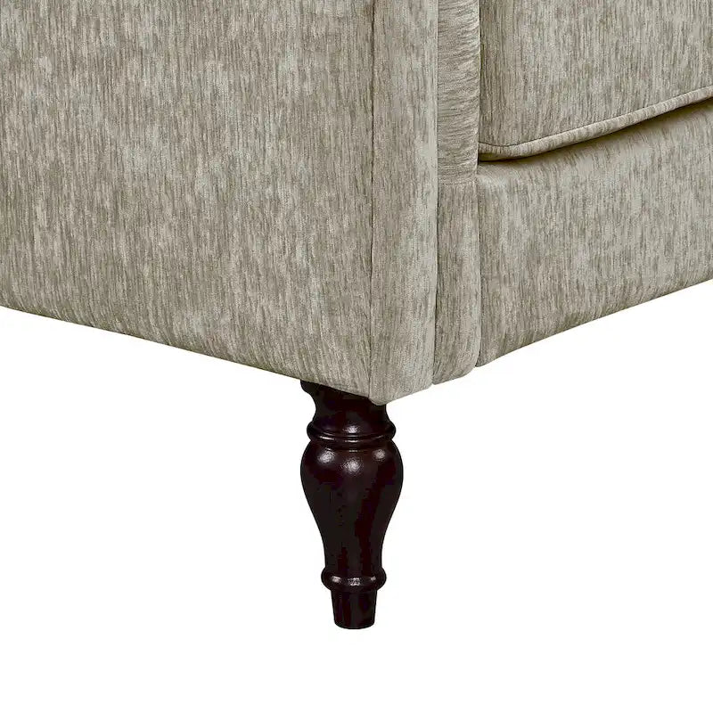 Traditional Chenille Loveseat with Multiple Cushions