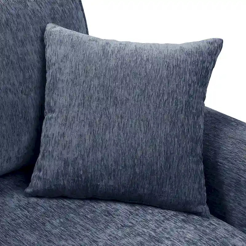 Traditional Chenille Loveseat with Multiple Cushions