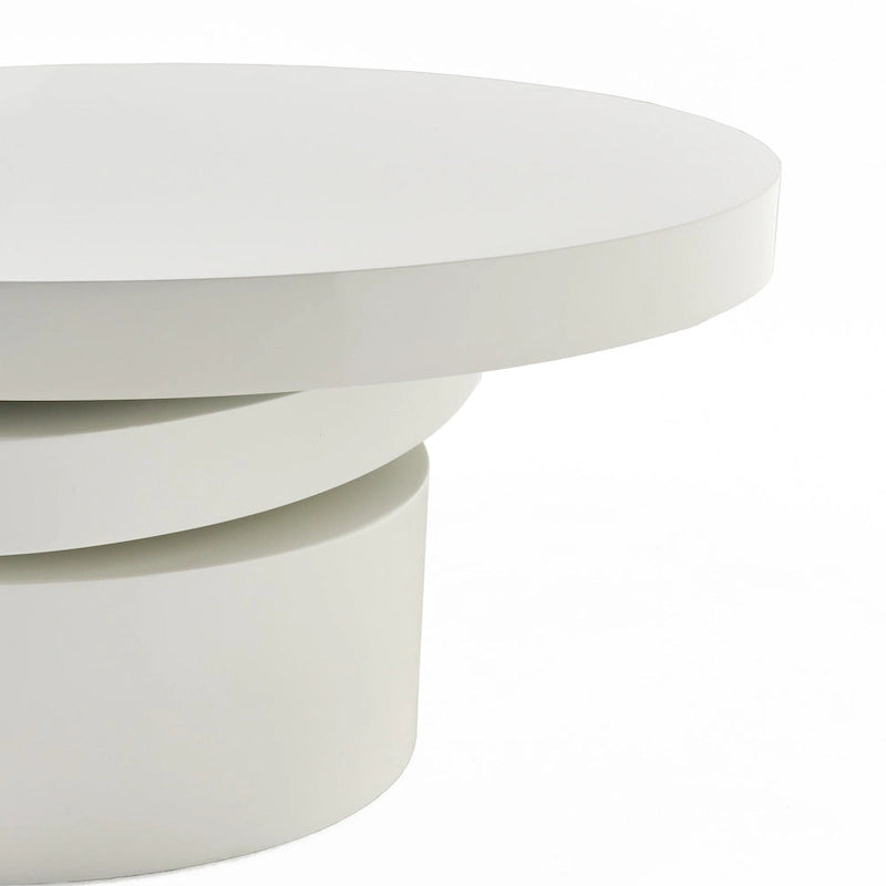 Small Oval Mod Rotatable Coffee Table