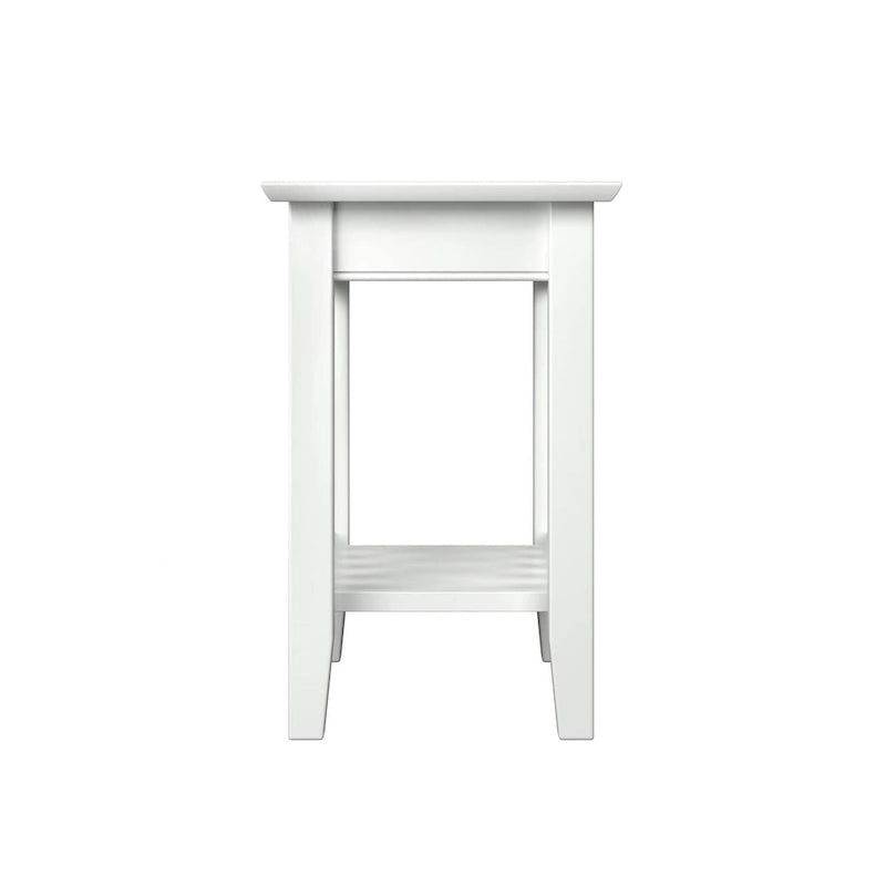 Mission Chair Side Table with Charging Station