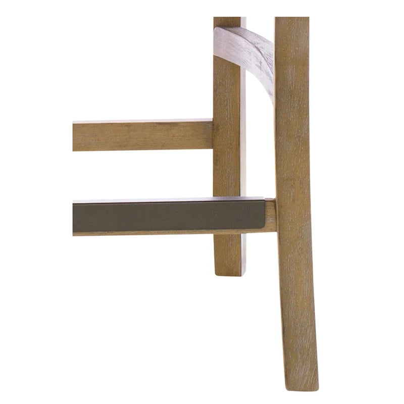 Cream Reclaimed Natural Cane Back Counter Stool