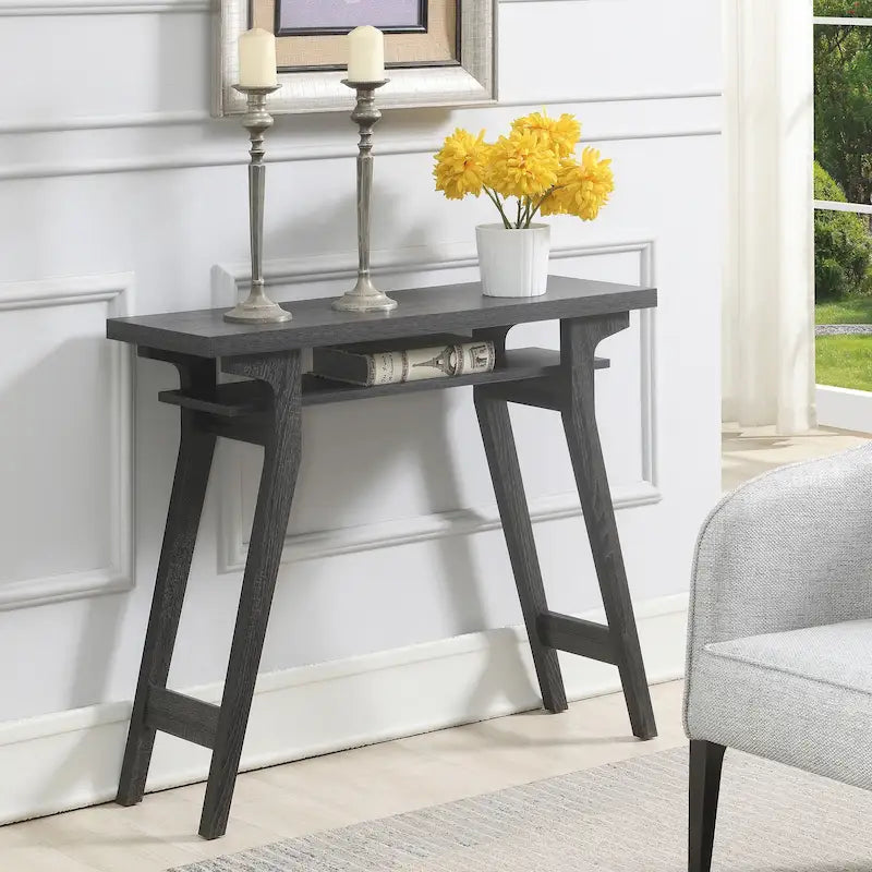Console Table with Shelf - Contemporary Style