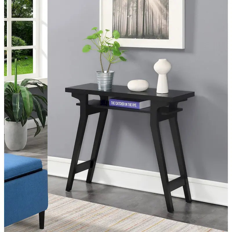 Console Table with Shelf - Contemporary Style