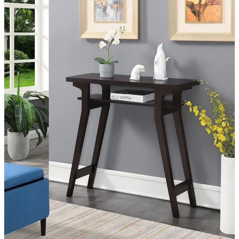 Console Table with Shelf - Contemporary Style