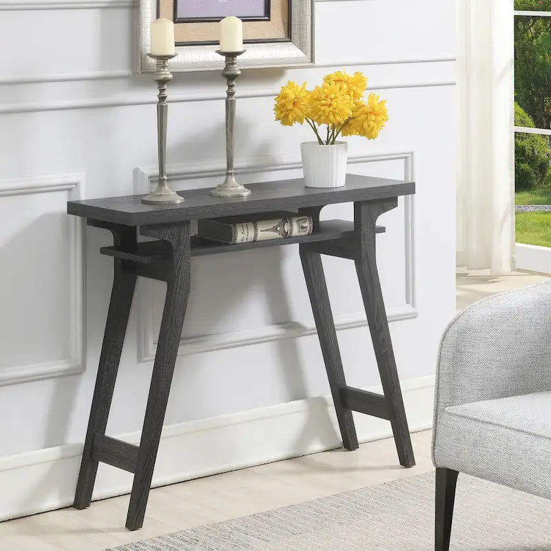 Console Table with Shelf - Contemporary Style