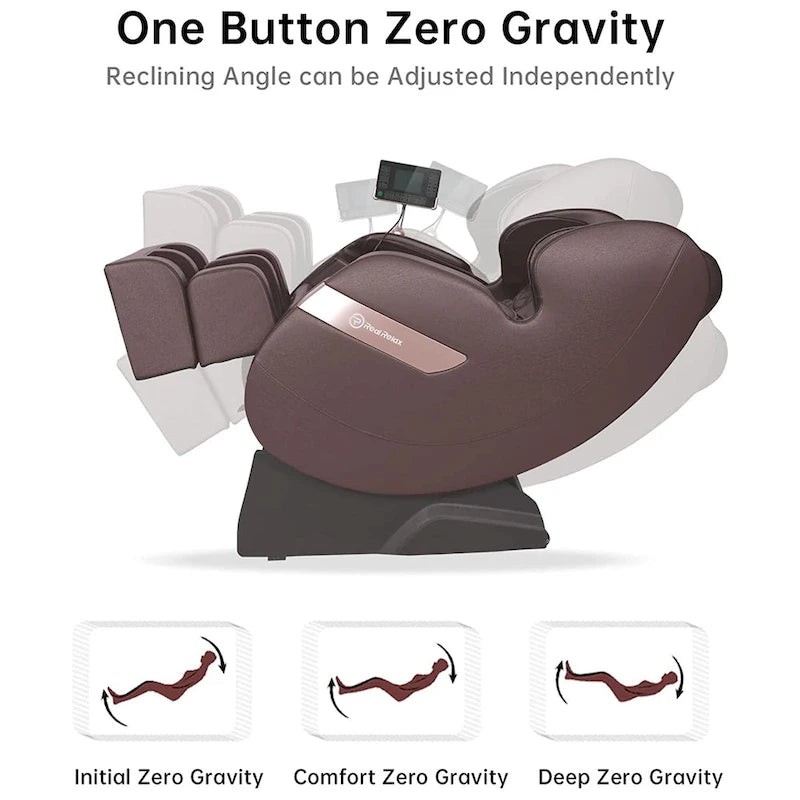 Full Body Massage Chair with LCD Screen, Dual-Core S Track & APP Control