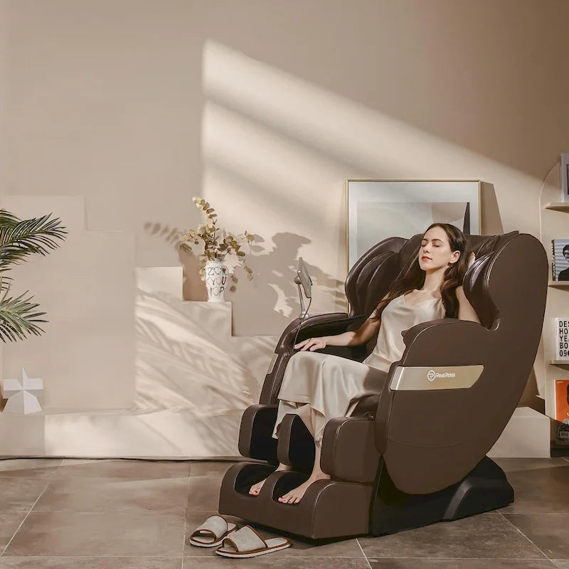 Full Body Massage Chair with LCD Screen, Dual-Core S Track & APP Control