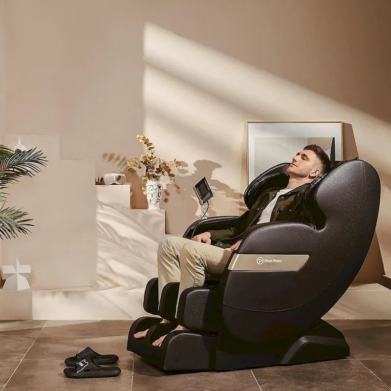 Full Body Massage Chair with LCD Screen, Dual-Core S Track & APP Control