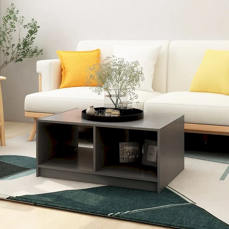 Solid Pinewood Coffee Table - 29.5" x 19.7" x 13.2"