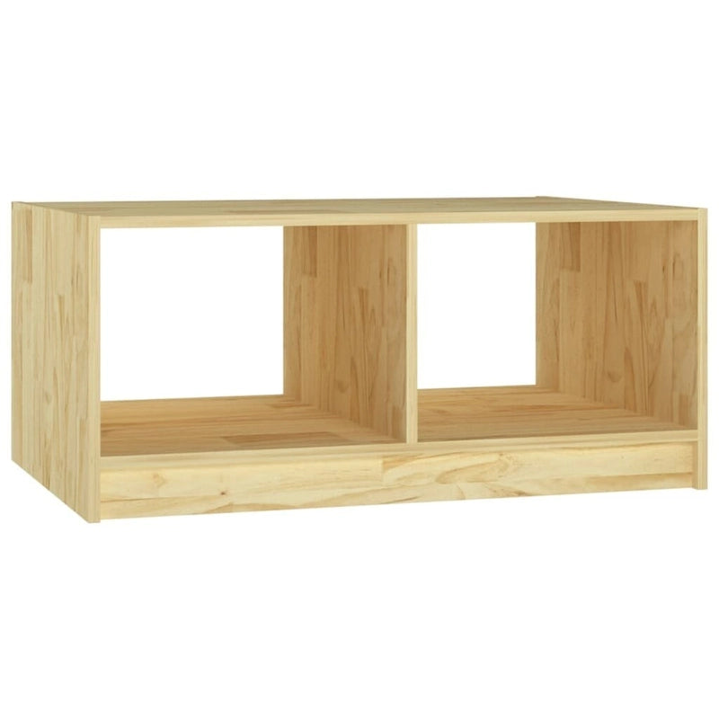 Solid Pinewood Coffee Table - 29.5" x 19.7" x 13.2"