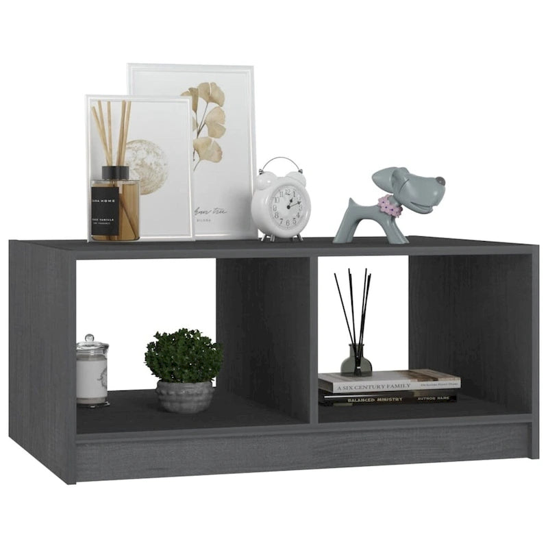 Solid Pinewood Coffee Table - 29.5" x 19.7" x 13.2"