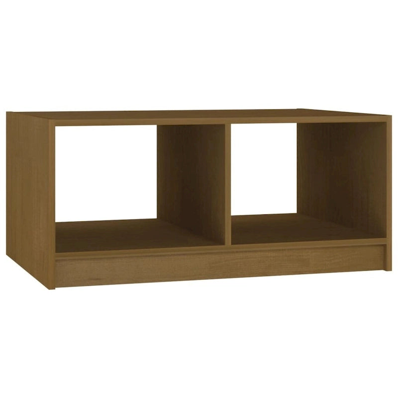 Solid Pinewood Coffee Table - 29.5" x 19.7" x 13.2"