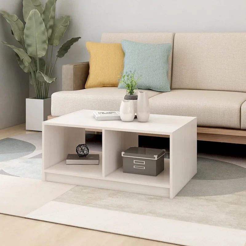 Solid Pinewood Coffee Table - 29.5" x 19.7" x 13.2"