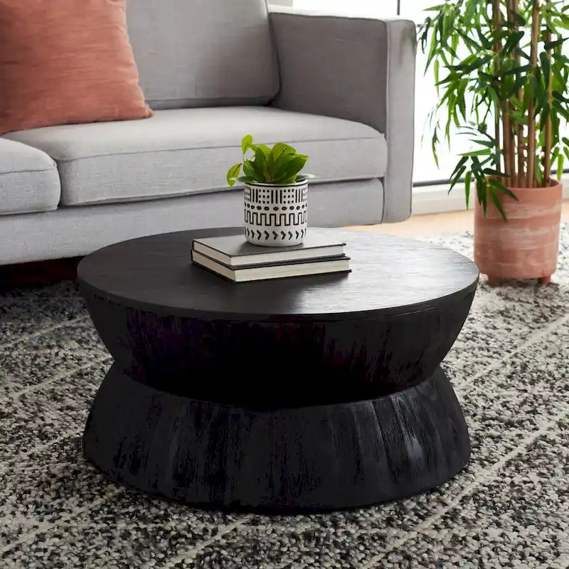 Modern Contemporary Round Coffee Table - 30W x 30L x 14H