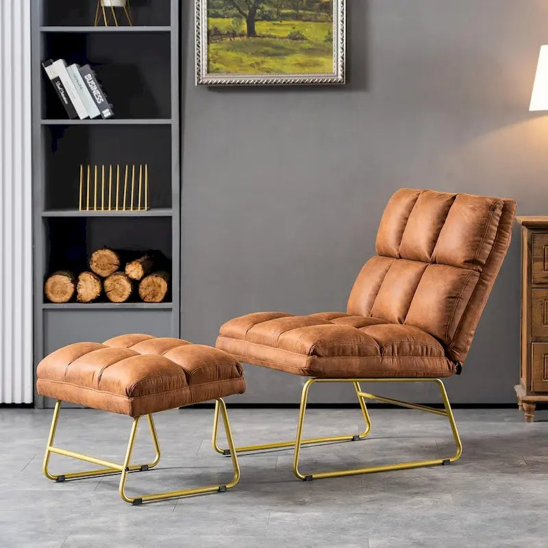 Accent Chair with Ottoman - Lounge Chair