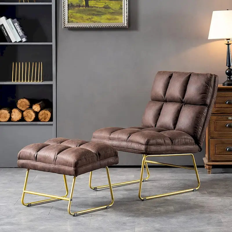 Accent Chair with Ottoman - Lounge Chair