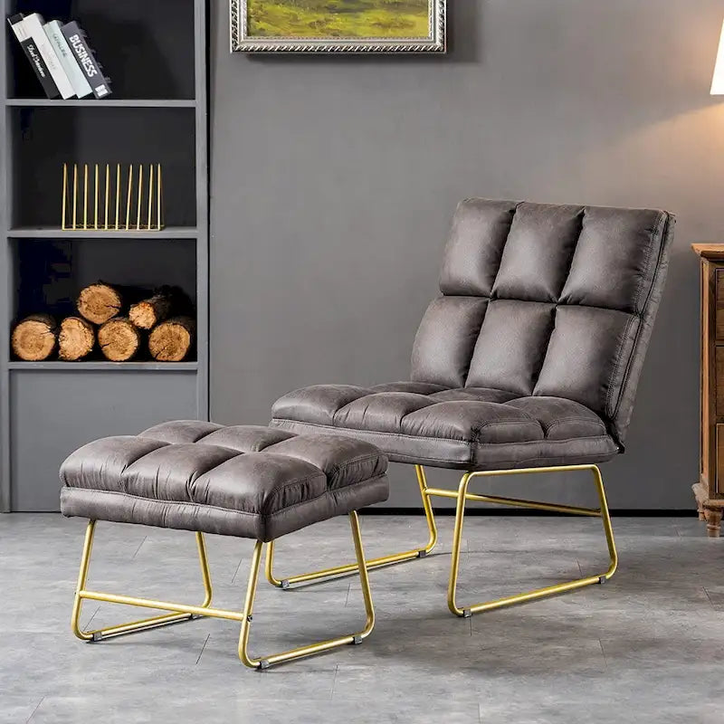 Accent Chair with Ottoman - Lounge Chair