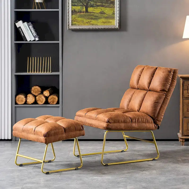 Accent Chair with Ottoman - Lounge Chair