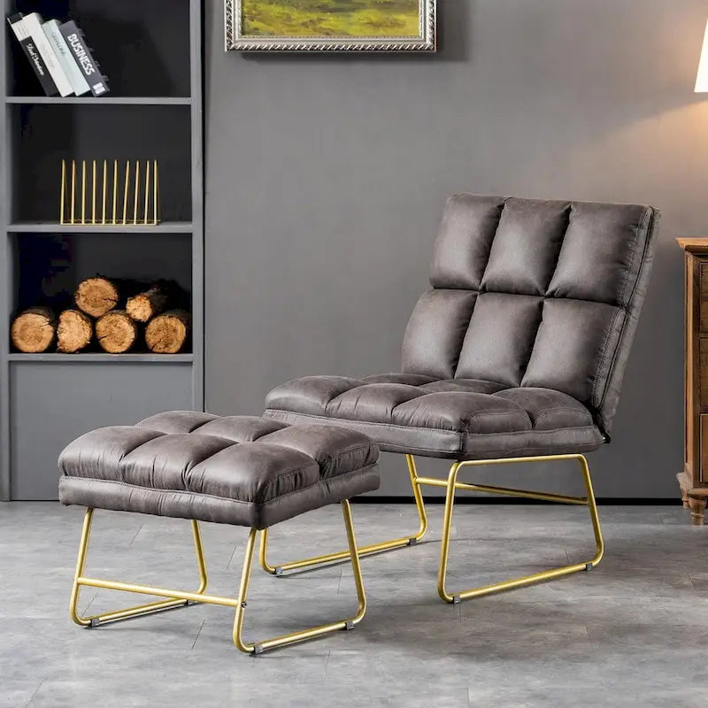 Accent Chair with Ottoman - Lounge Chair