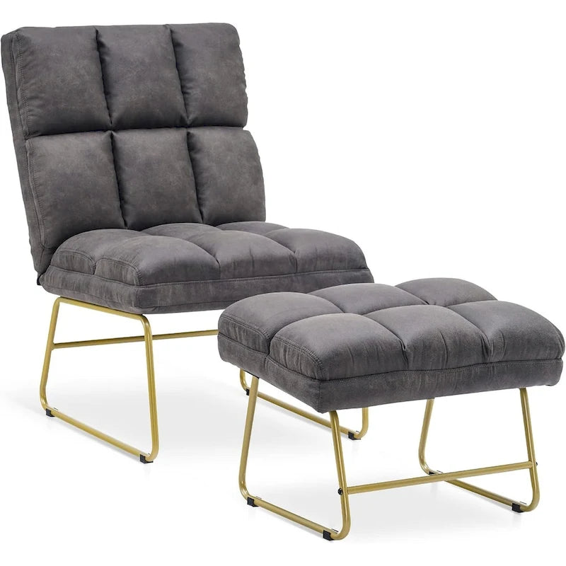 Accent Chair with Ottoman - Lounge Chair