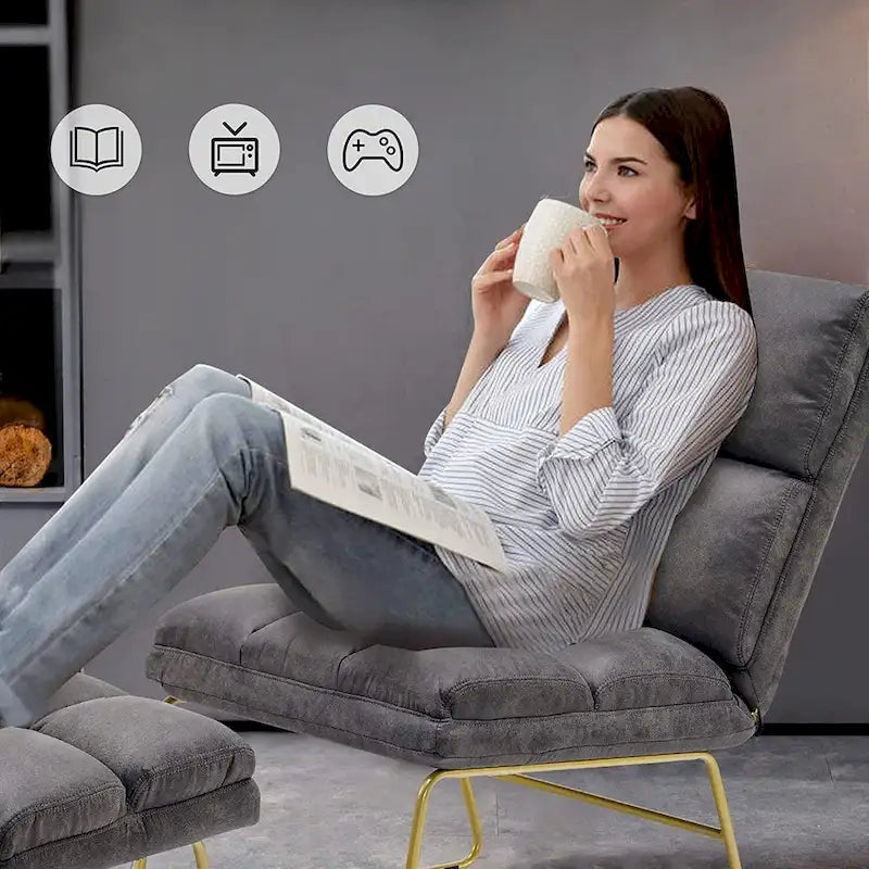 Accent Chair with Ottoman - Lounge Chair