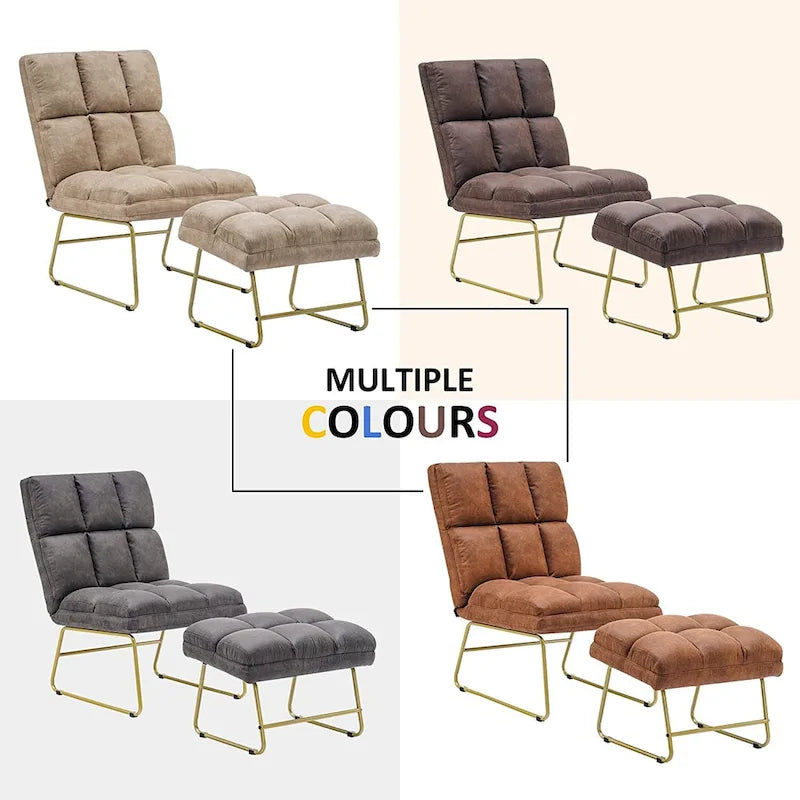 Accent Chair with Ottoman - Lounge Chair
