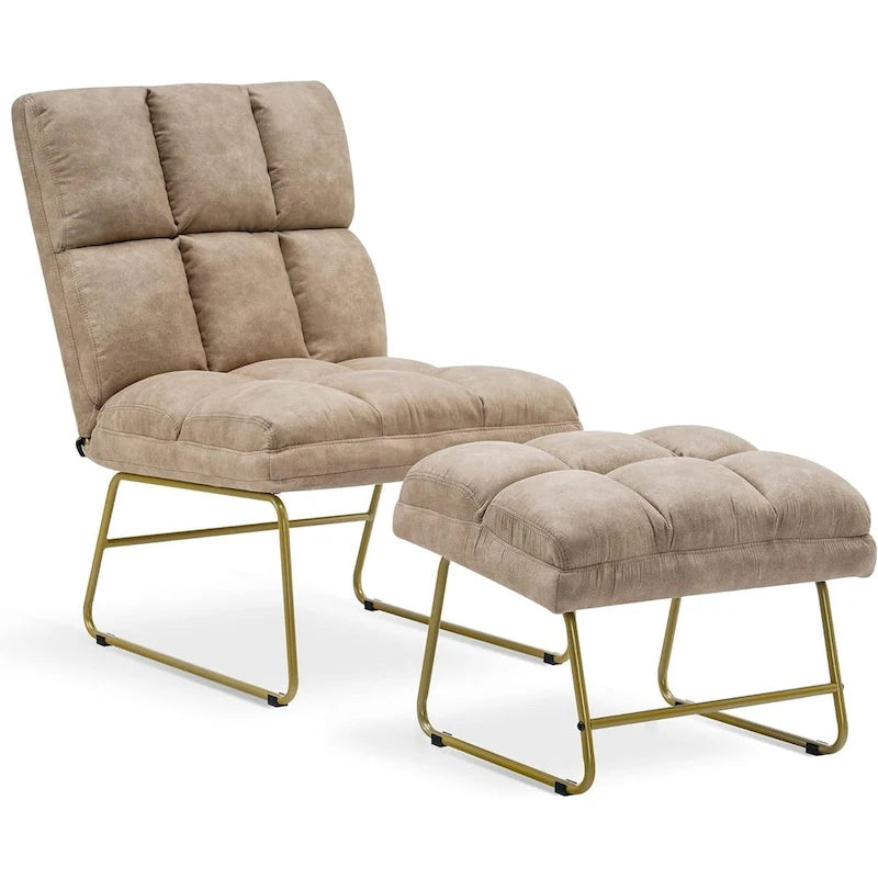 Accent Chair with Ottoman - Lounge Chair