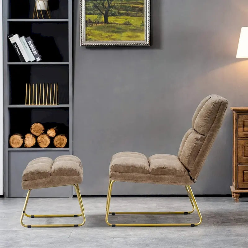 Accent Chair with Ottoman - Lounge Chair
