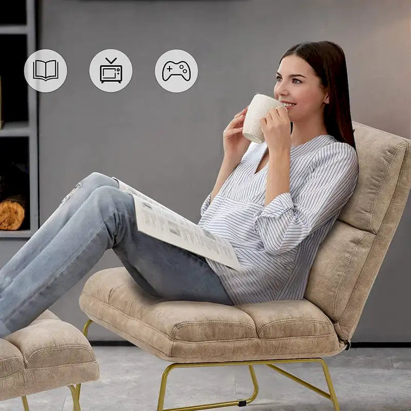 Accent Chair with Ottoman - Lounge Chair