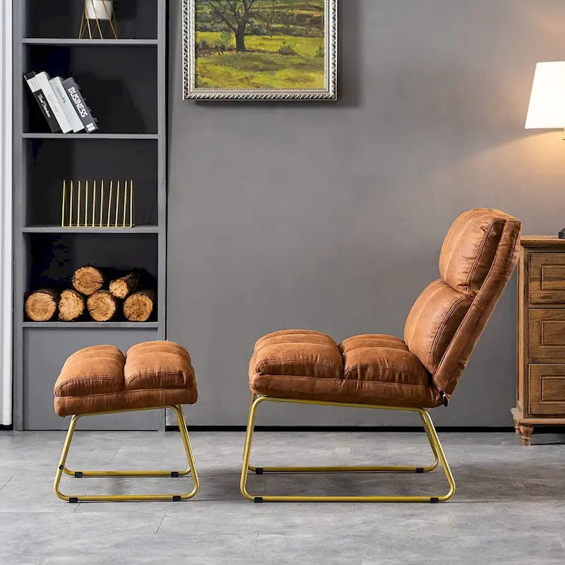 Accent Chair with Ottoman - Lounge Chair