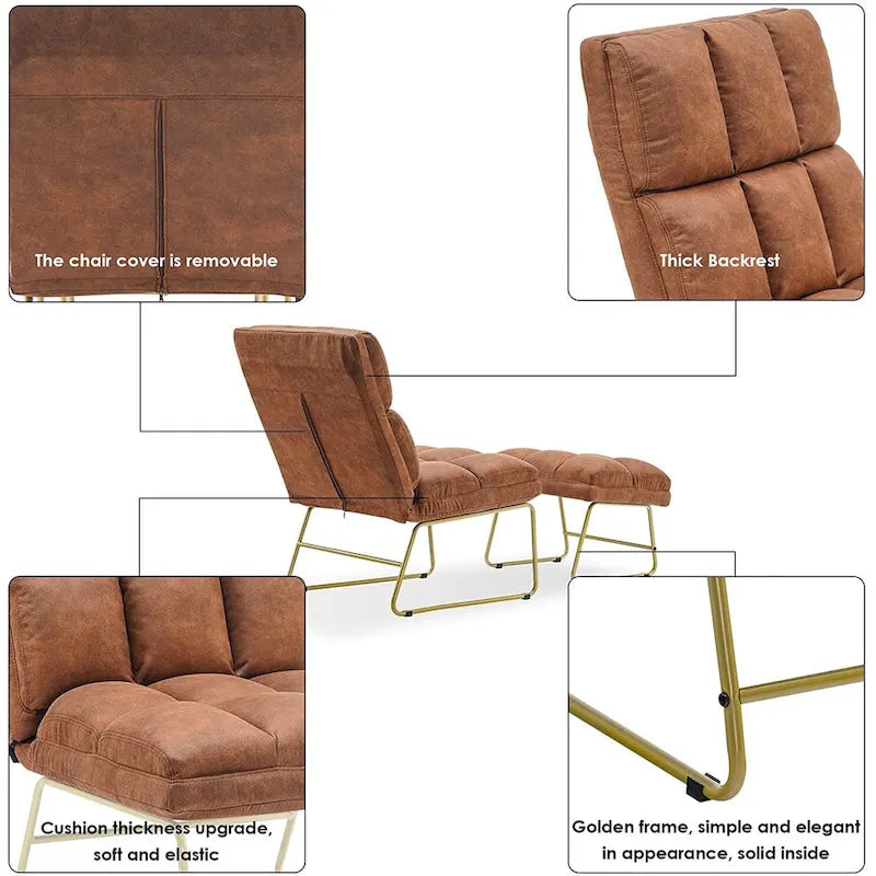 Accent Chair with Ottoman - Lounge Chair