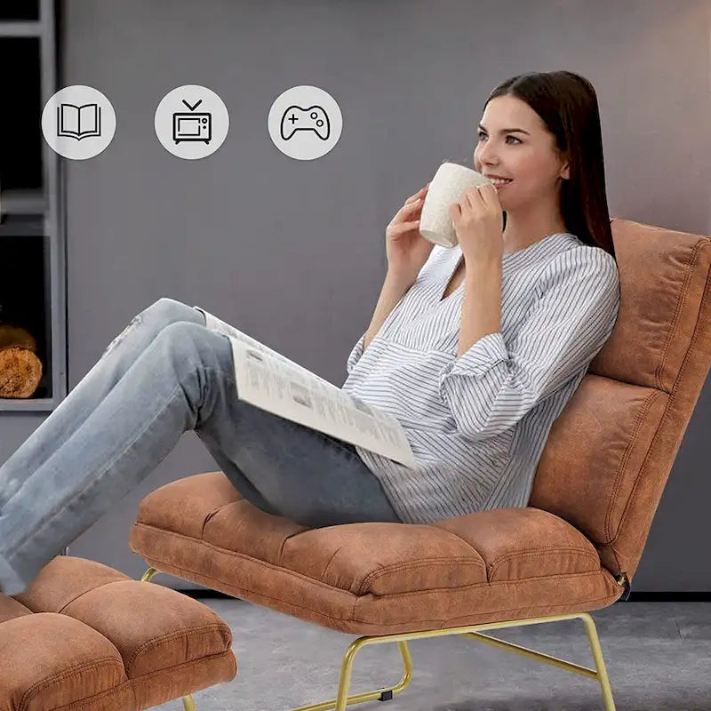 Accent Chair with Ottoman - Lounge Chair