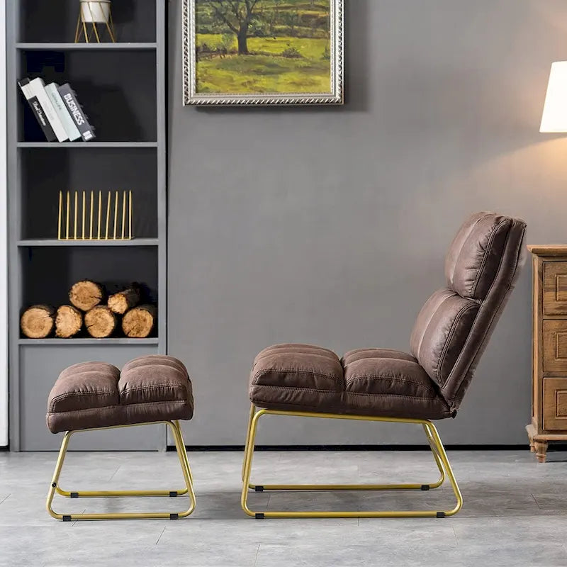 Accent Chair with Ottoman - Lounge Chair