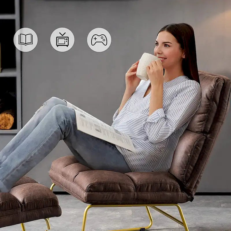 Accent Chair with Ottoman - Lounge Chair