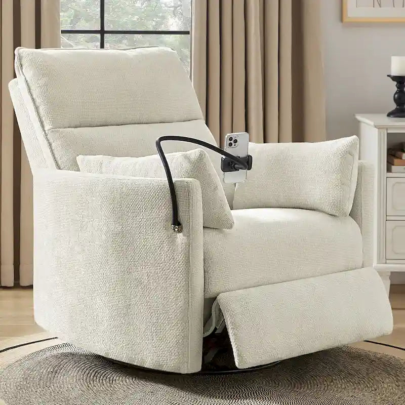 Power Rocking Swivel Nursery Recliner with USB Ports