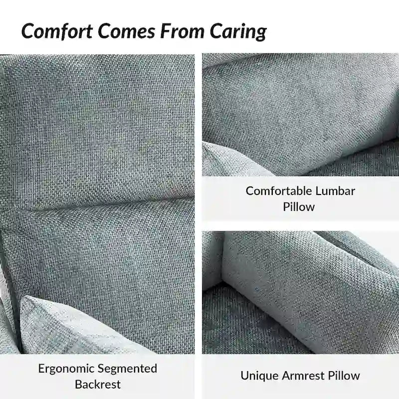 Power Rocking Swivel Nursery Recliner with USB Ports