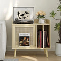 Record Player Stand with Vinyl Storage - 15.74 x 25.98 x 25.19 inches