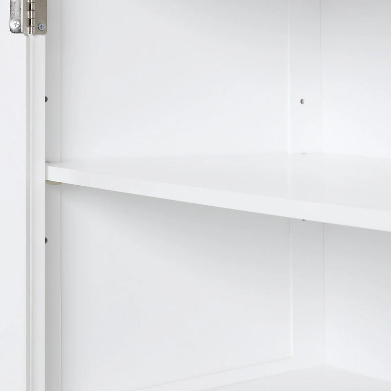 Bathroom Freestanding Storage Cabinet with Drawers and Adjustable Shelf